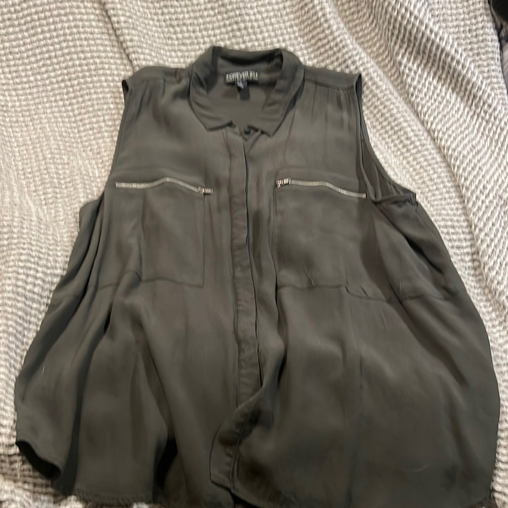 Army Green Tank Top Forever 21 3x